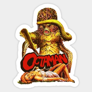 Retro Octaman Cult Classic Horror Monster Fan Art Sticker